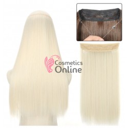 Extensie de par Flip-In, pe Guta dreapta delux dubla de 55 cm - Blond White SQ666022